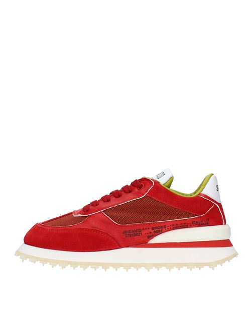 Sneakers in pelle e tessuto JP/DAVID | JP5702 TORA/DAINO/PAPUAROSSO-BIANCO